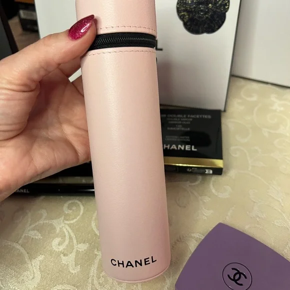 Chanel Makeup Brush Set Ballerine / Mirror Immortelle Limited Ed